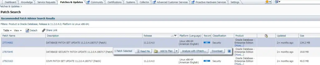 Steps to Apply PSU patch on oracle 11g database - DBACLASS DBACLASS