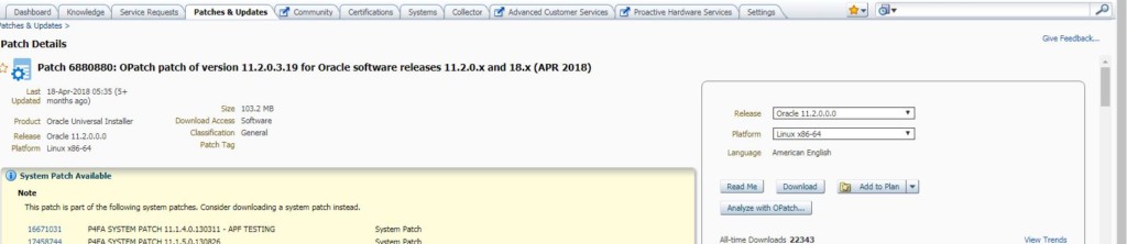 Steps to Apply PSU patch on oracle 11g database - DBACLASS DBACLASS