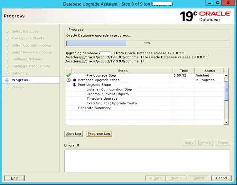 Oracle Database Upgrade upgrading oracle database to 19c using DBUA - ORACLE 19C DBACLASS
