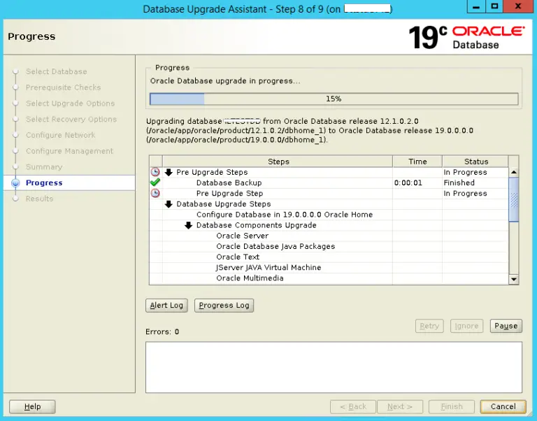Oracle Database Upgrade upgrading oracle database to 19c using DBUA - ORACLE 19C DBACLASS